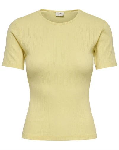 JDY - JDYSalsa Mia Life O-Neck Top - Double Cream
